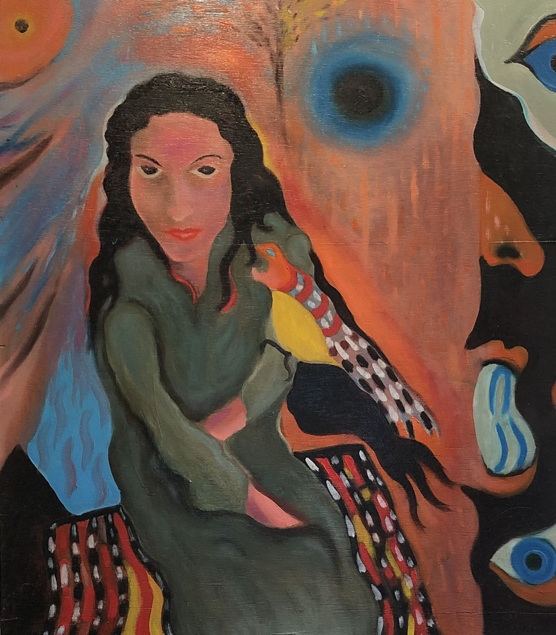 Woman With a Parrot